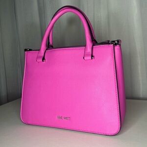 Nine West Pink Structured Satchel Handbag